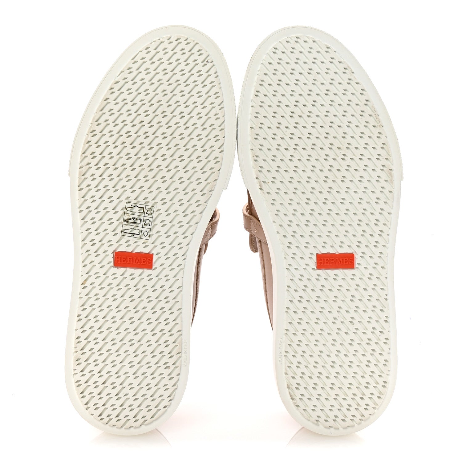 Hermes Calfskin Game Slip On Sneakers 37.5 Beige Nude 6 of 9