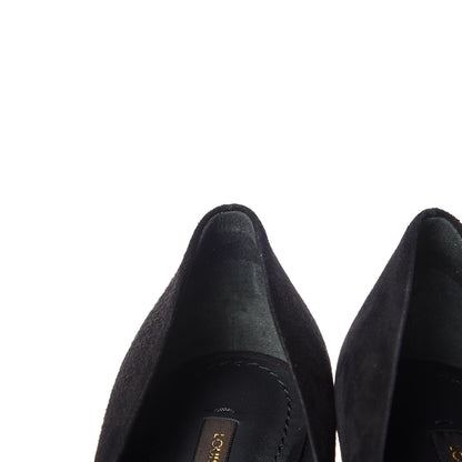Louis Vuitton Suede Eyeline Pumps 39 Black 11 of 15