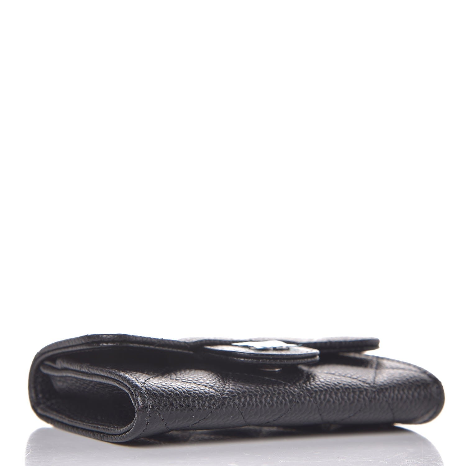 Chanel Caviar Quilted Flap Card Holder Black 4 of 9