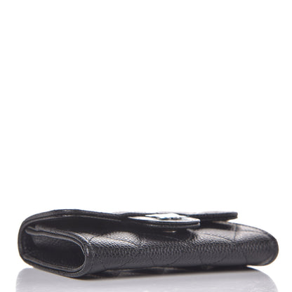 Chanel Caviar Quilted Flap Card Holder Black 4 of 9