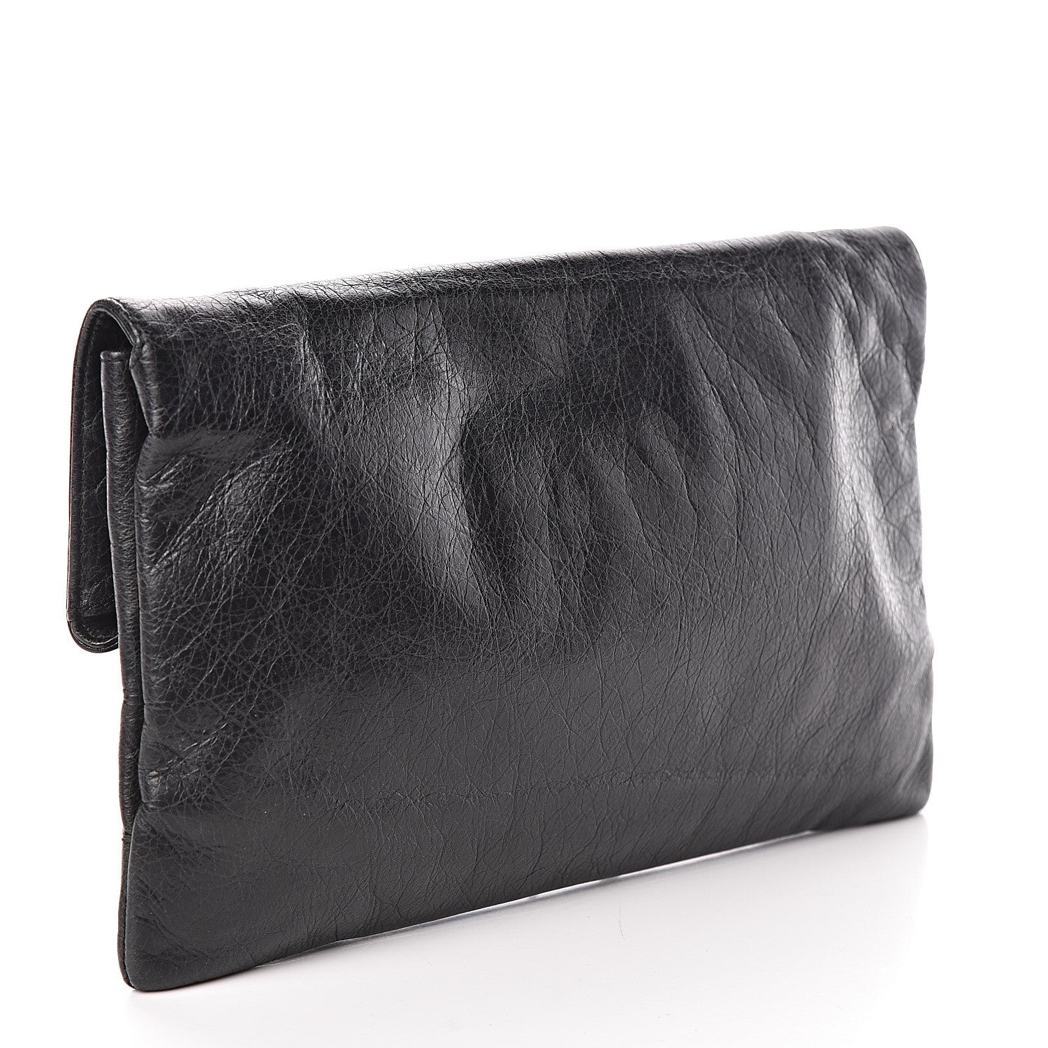 Balenciaga Agneau Classic Hardware Envelope Clutch Black 3 of 8