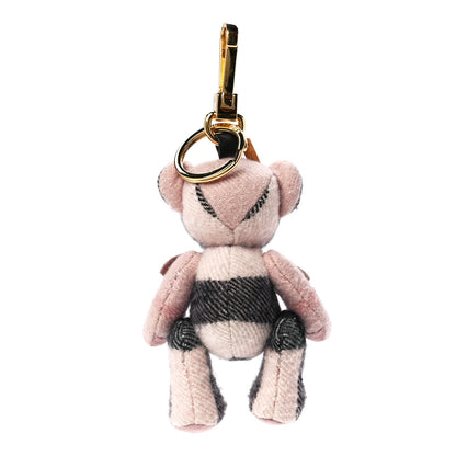 Burberry Cashmere Check Thomas Bear Keychain Charm Ash Rose 3 of 9