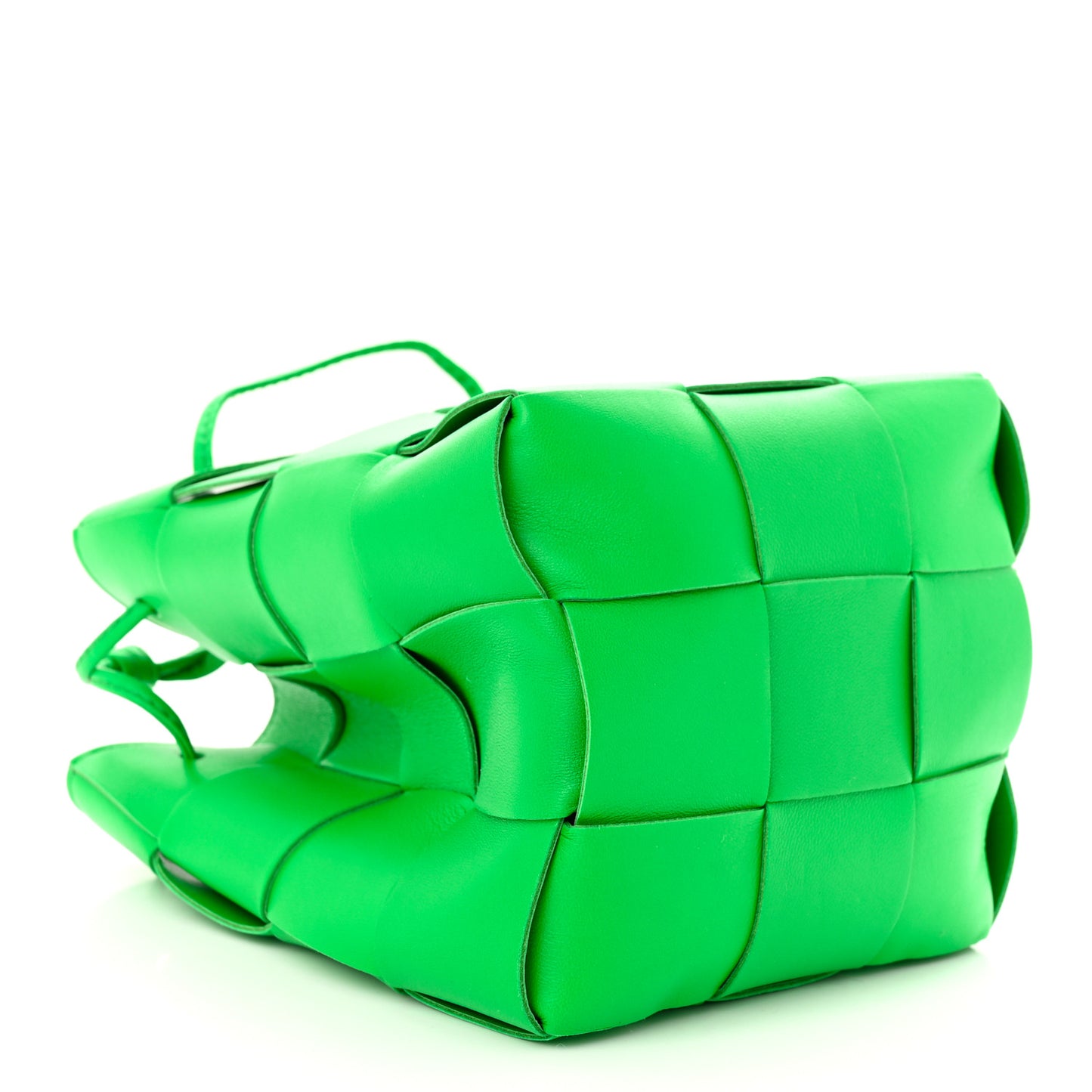Nappa Maxi Intrecciato Small Cassette Bucket Bag Parakeet