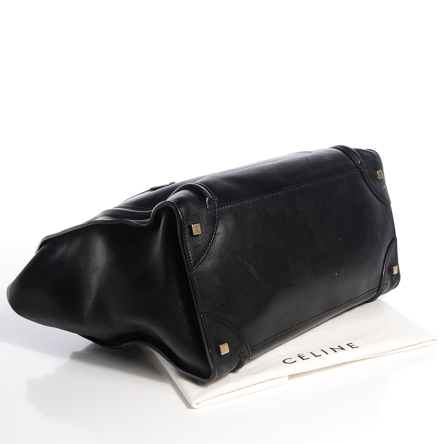 Smooth Calfskin Medium Luggage Black