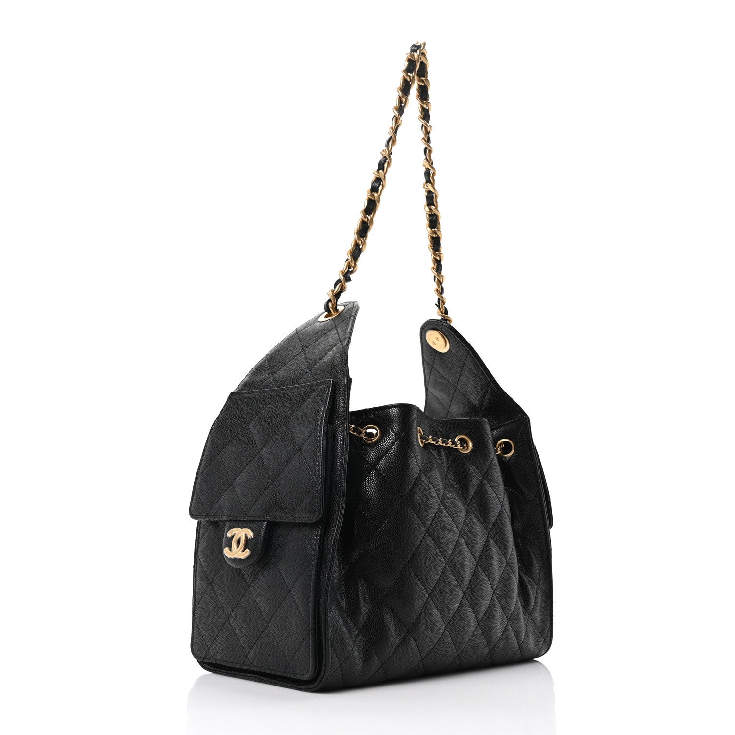 Chanel Caviar Quilted Small Chanel 25 Handbag Black 3 of 11