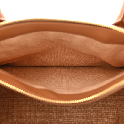 Prada Raffia City Calfskin Whipstitch Medium Paradigme Bag Naturale Caramel 6 of 22