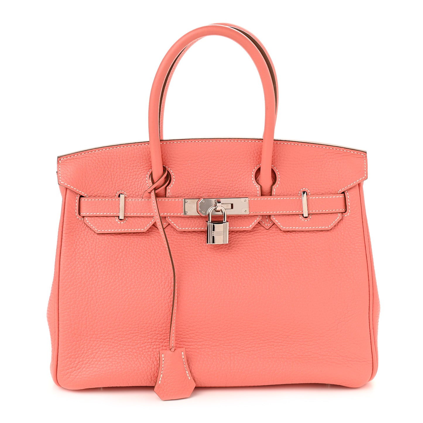 Taurillon Clemence Birkin 30 Crevette