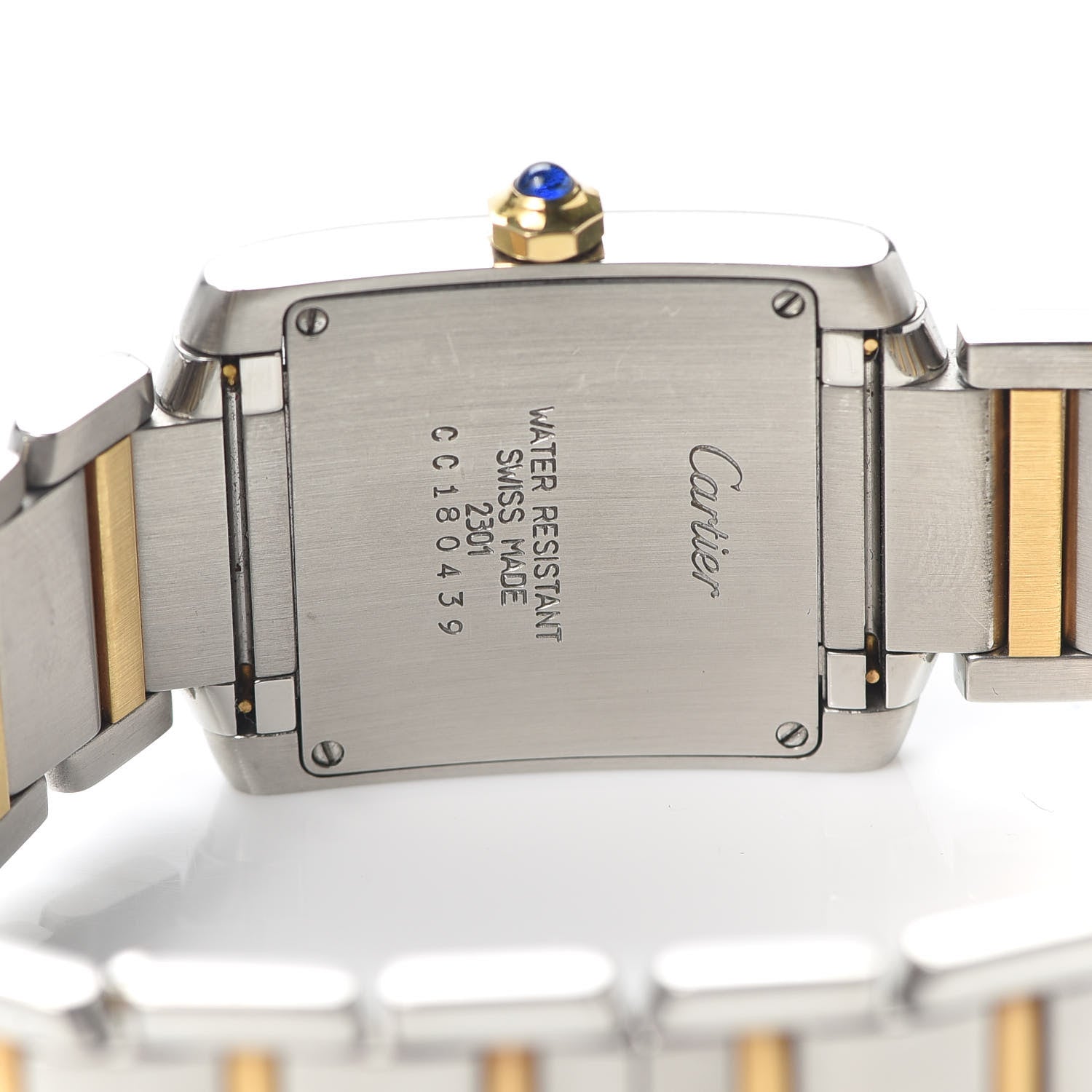 Cartier Stainless Steel 18K Yellow Gold 25mm Tank Francaise Quartz Watch 5 of 6