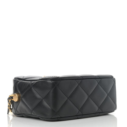 Chanel Lambskin Quilted Mini My Perfect Camera Case Black 4 of 12