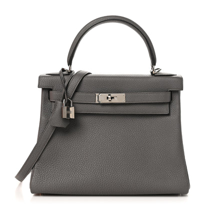 Hermes Togo Kelly Retourne 28 Etain 1 of 11