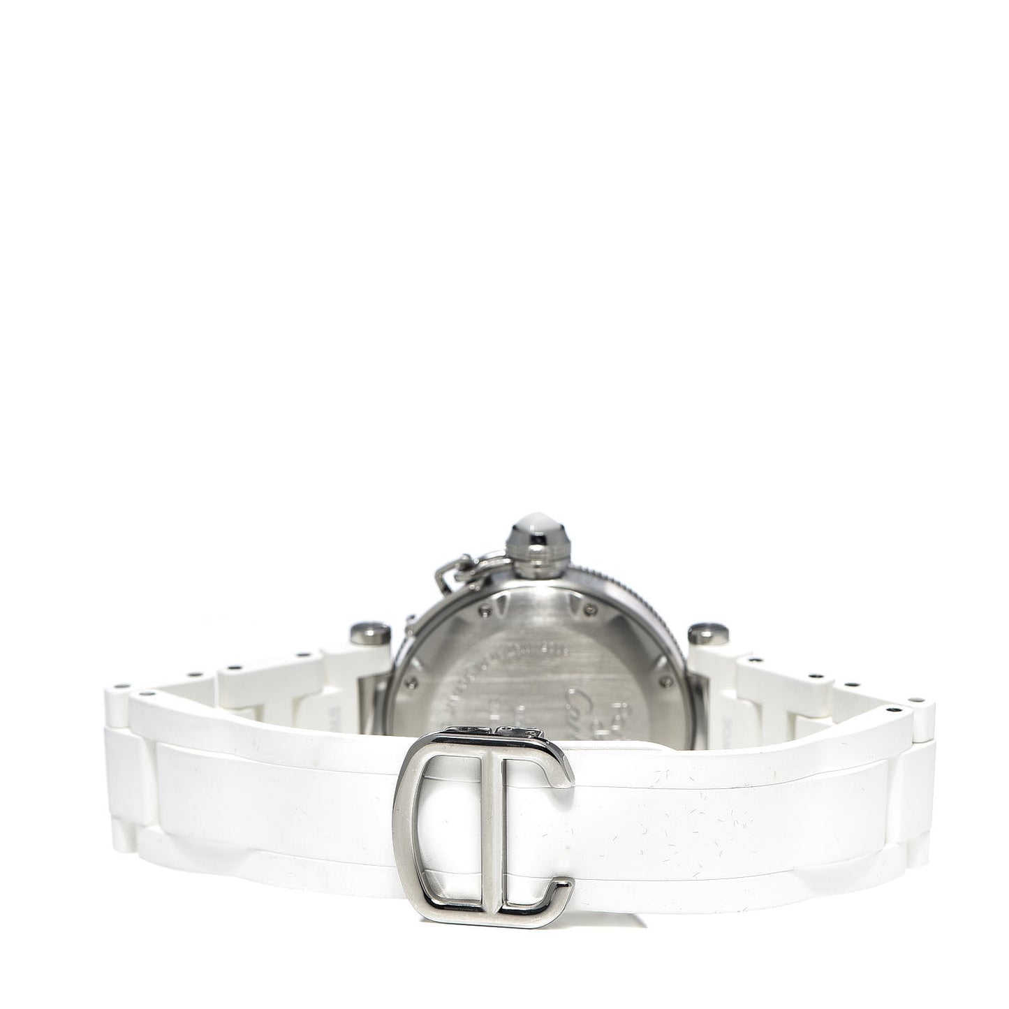 Stainless Steel Rubber 33mm Pasha C Seatimer Quartz Watch White