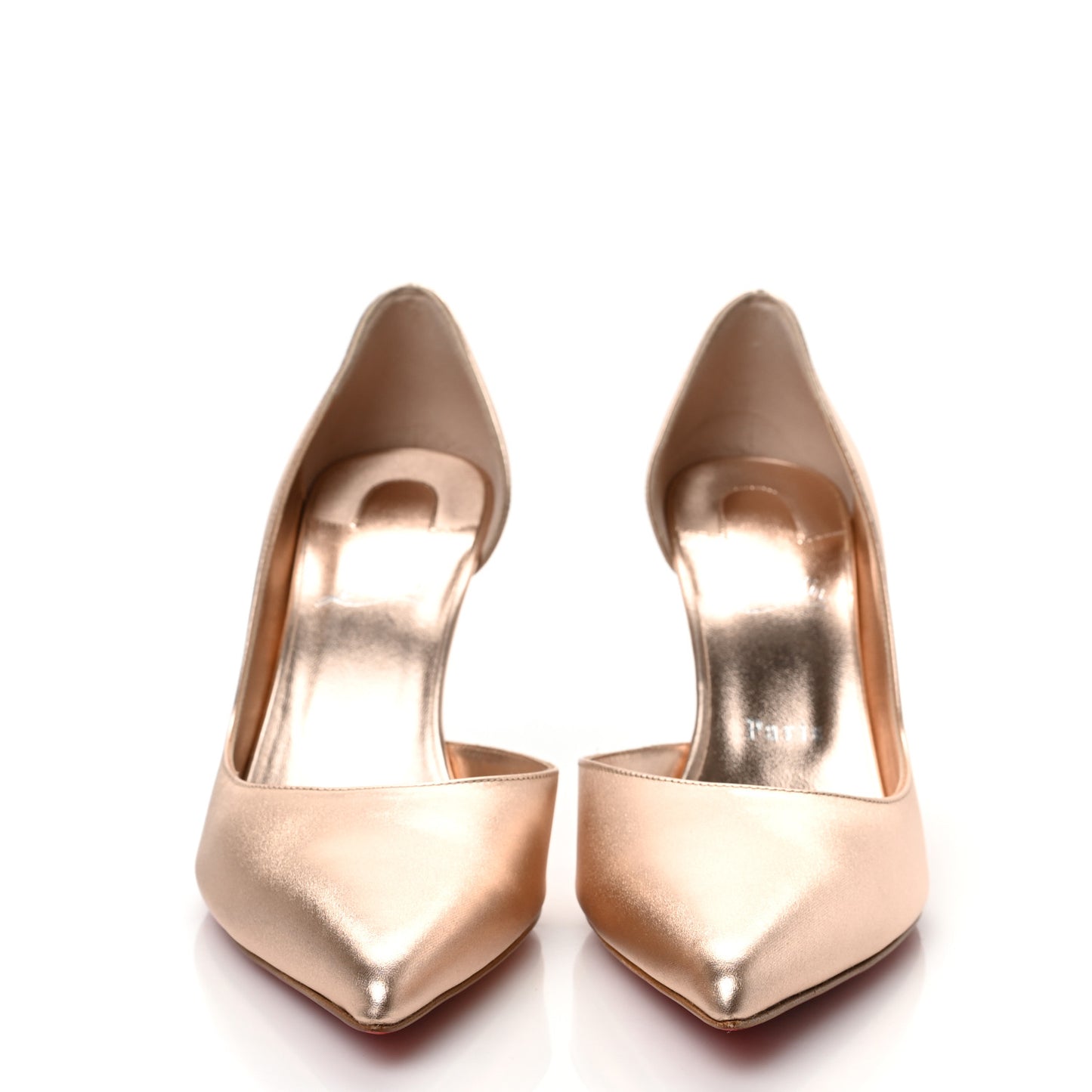Metallic Calfskin Iriza Pumps 40 Gold