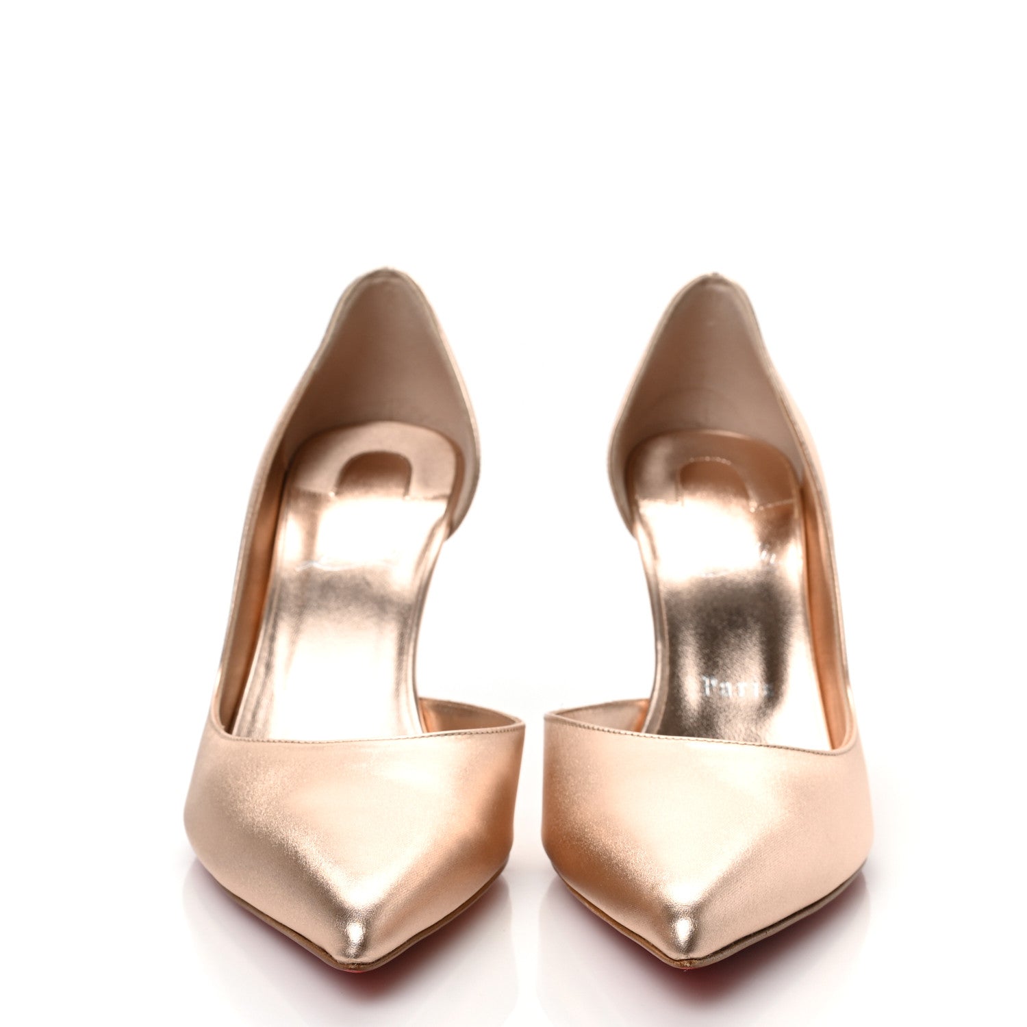 Christian Louboutin Metallic Calfskin Iriza Pumps 40 Gold 2 of 8