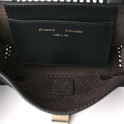 Proenza Schouler Lambskin Perforated Mini PS1 Satchel Black 5 of 10