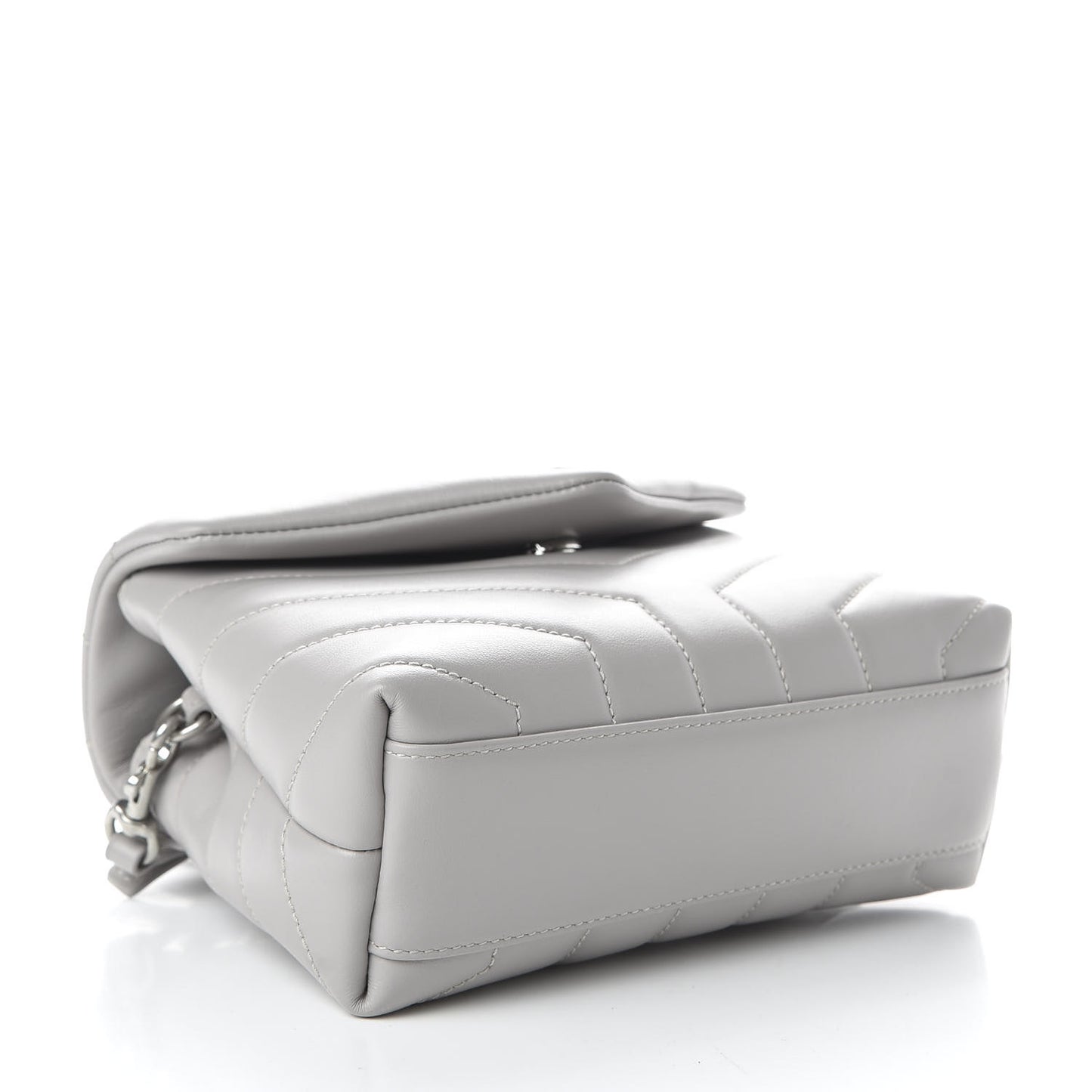 Calfskin Y Quilted Monogram Toy Loulou Satchel Granite