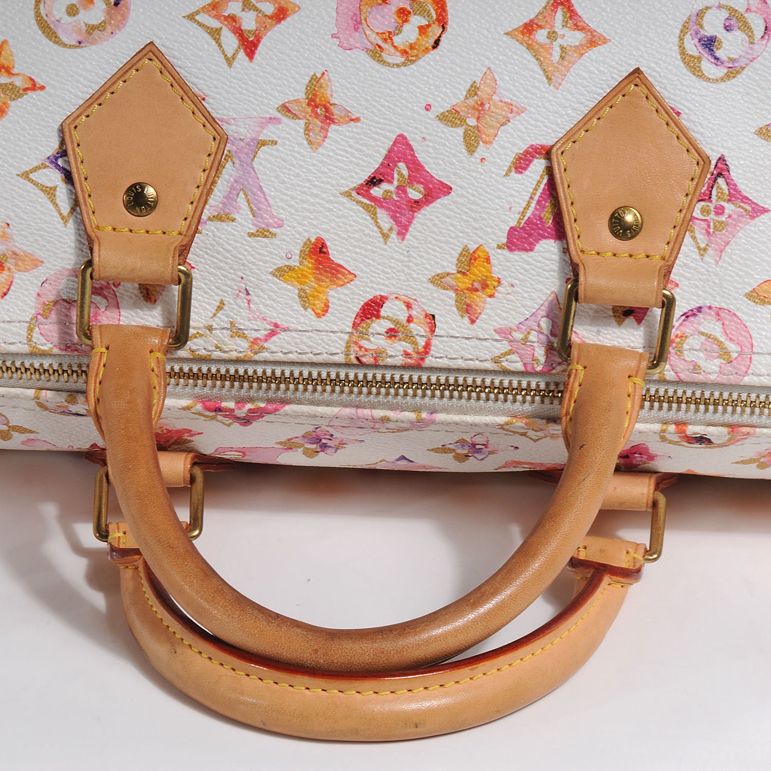 Louis Vuitton Watercolor Aquarelle Speedy 35 White 5 of 9