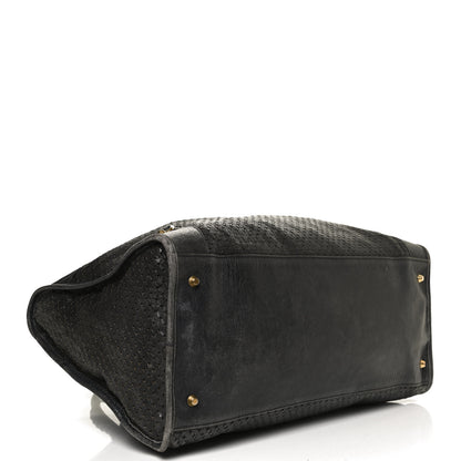Balenciaga Agneau Laser Cut Cross Classic Gold Hardware Work Grey 3 of 13