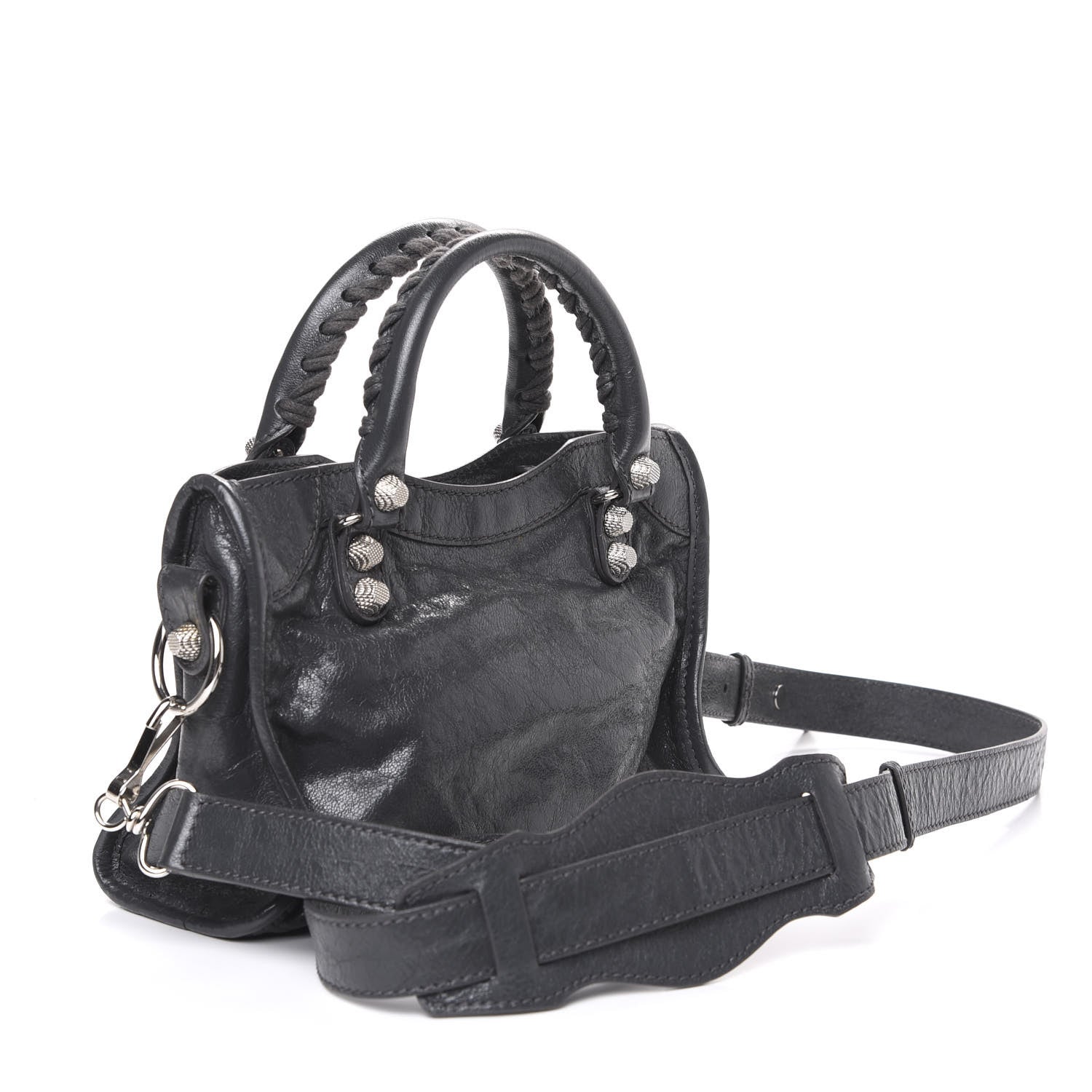 Balenciaga Agneau Giant 12 Silver Hardware Mini City Gris Fossile 2 of 9