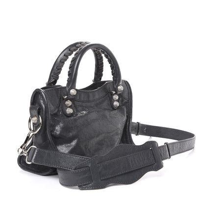 Balenciaga Agneau Giant 12 Silver Hardware Mini City Gris Fossile 2 of 9