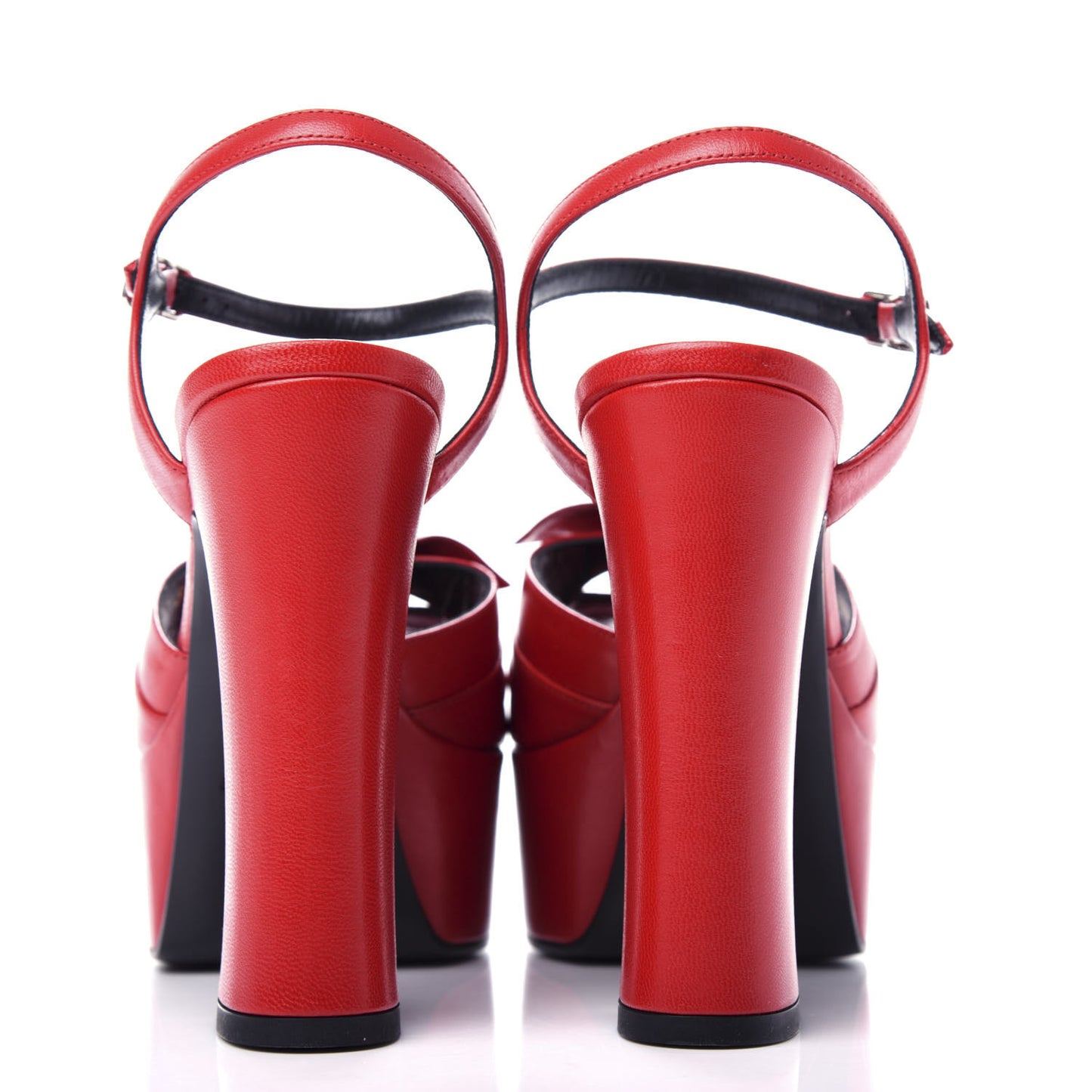 Goatskin Candy 80 Platform Sandals 36 Red