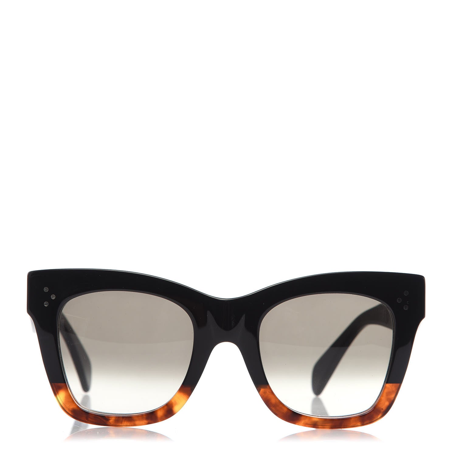Celine Acetate Catherine Sunglasses CL 41098/F/S Black Havana 2 of 7