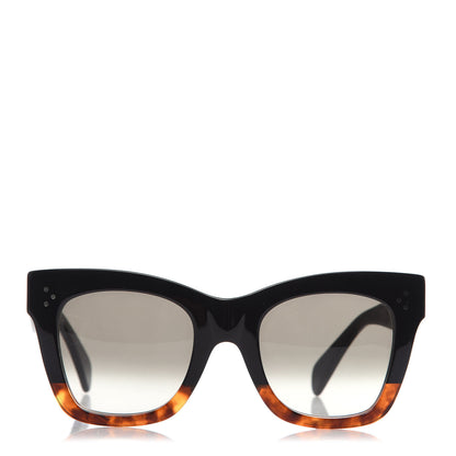 Celine Acetate Catherine Sunglasses CL 41098/F/S Black Havana 2 of 7