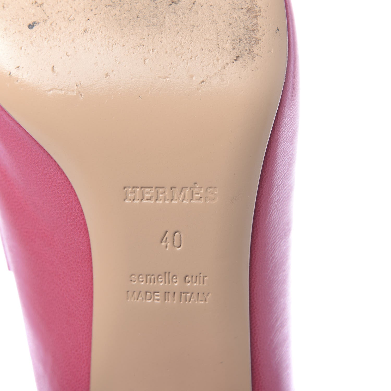 Hermes Goatskin Tuileries Mules 40 Rouge Azalee 8 of 9