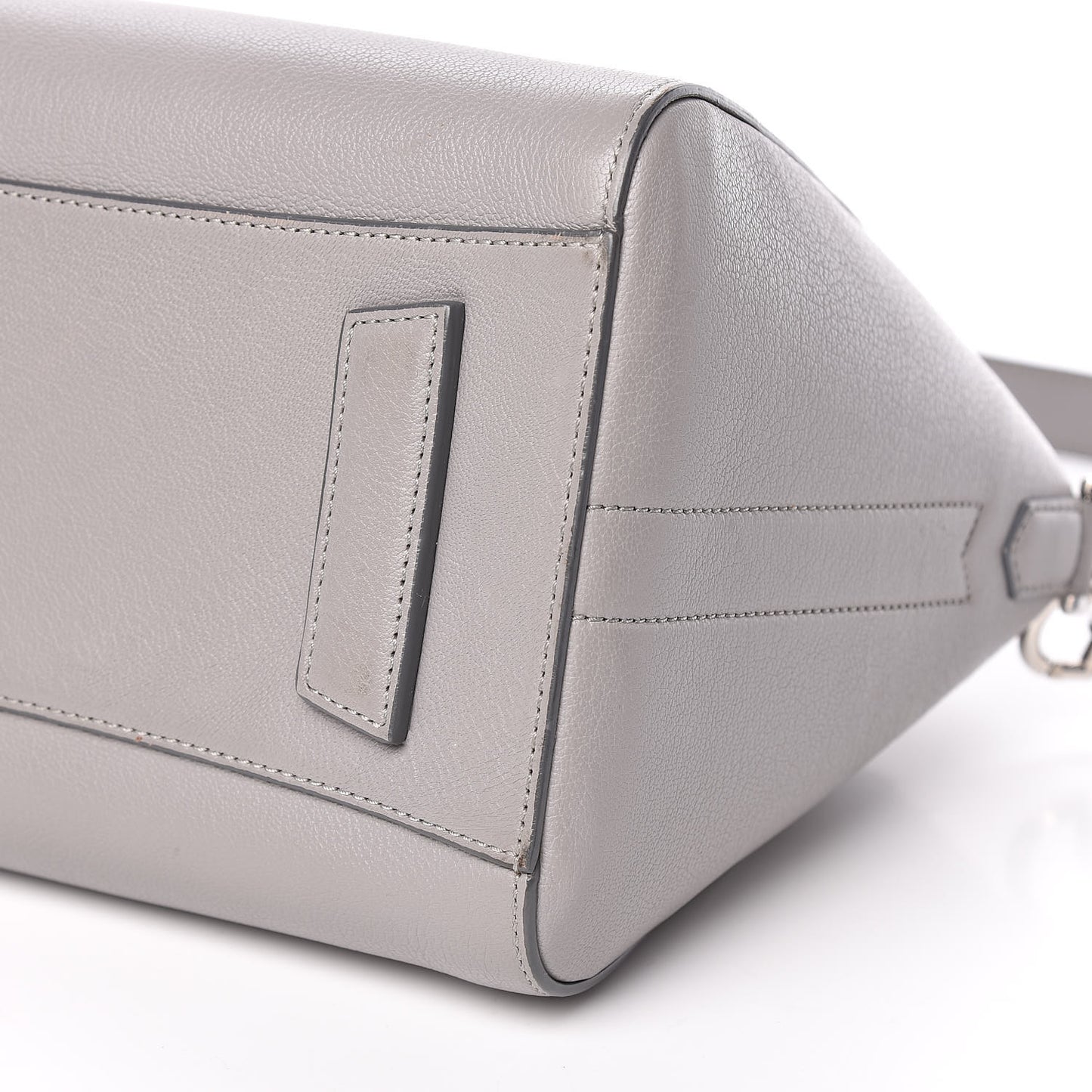Sugar Goatskin Small Antigona Pearl Grey