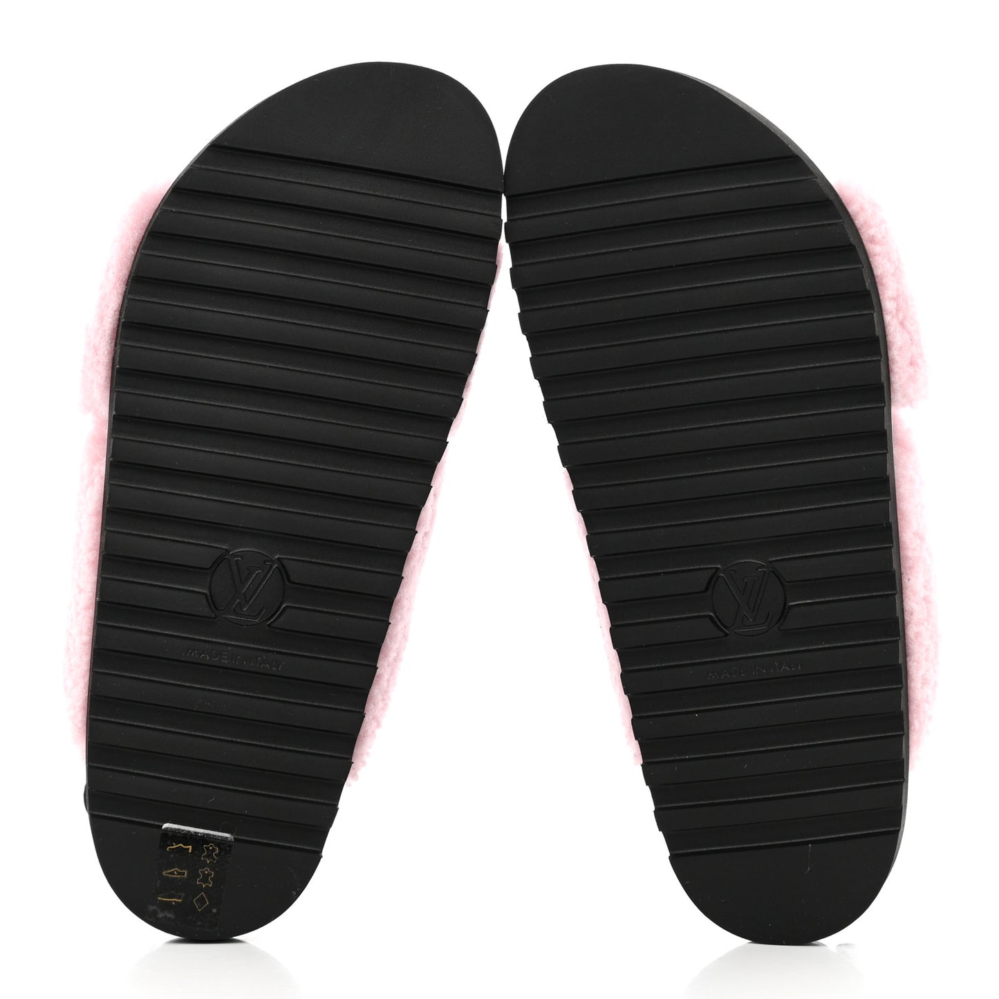 Shearling Paseo Sandals 38.5 Pink
