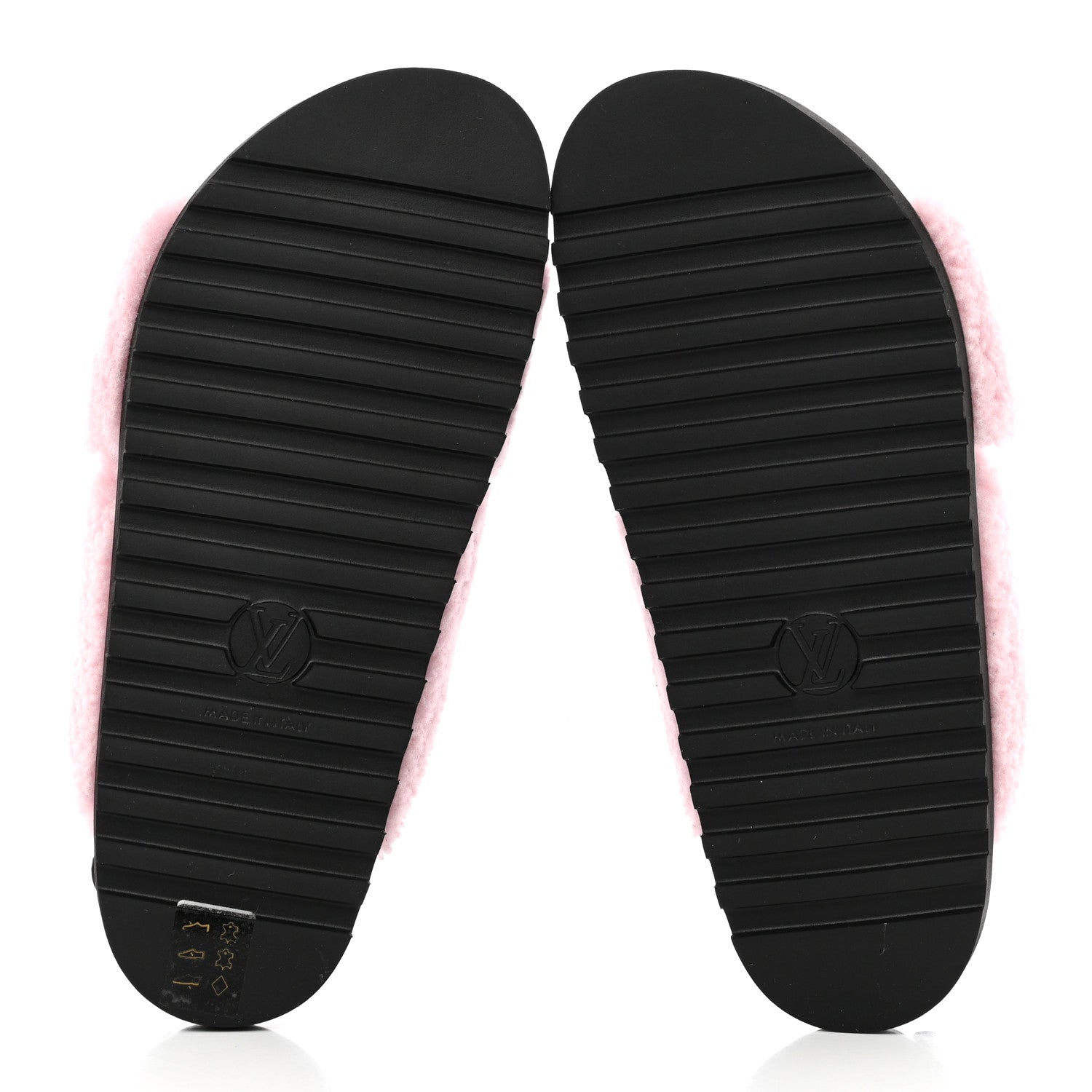 Louis Vuitton Shearling Paseo Sandals 38.5 Pink 5 of 15
