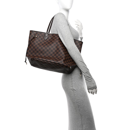 Louis Vuitton Damier Ebene Neo Neverfull MM Rose Ballerine 2 of 19