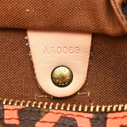 Louis Vuitton Monogram Graffiti Speedy 30 Orange 7 of 10