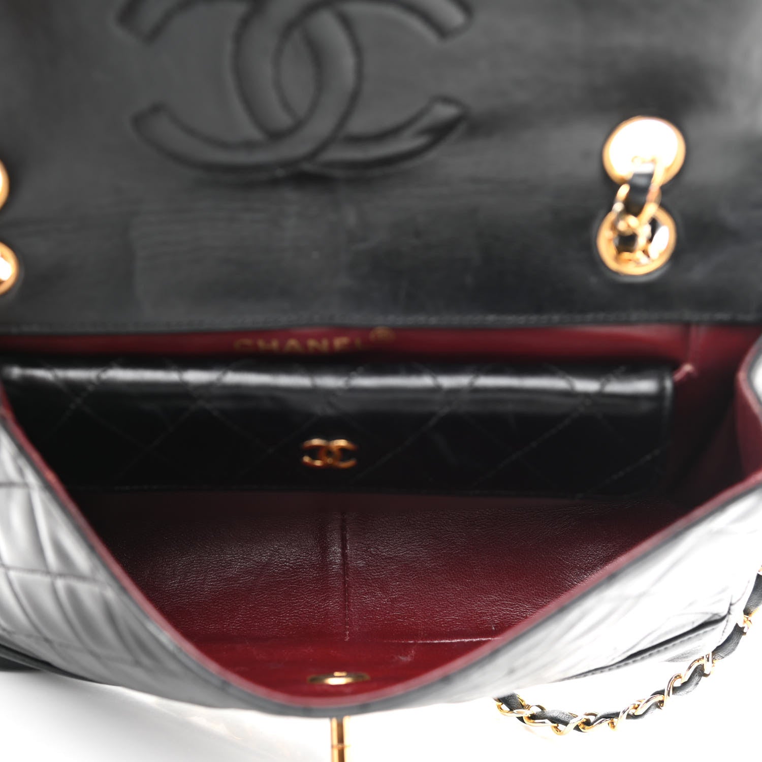 Chanel Lambskin Quilted Small Single Flap Black 5 of 12