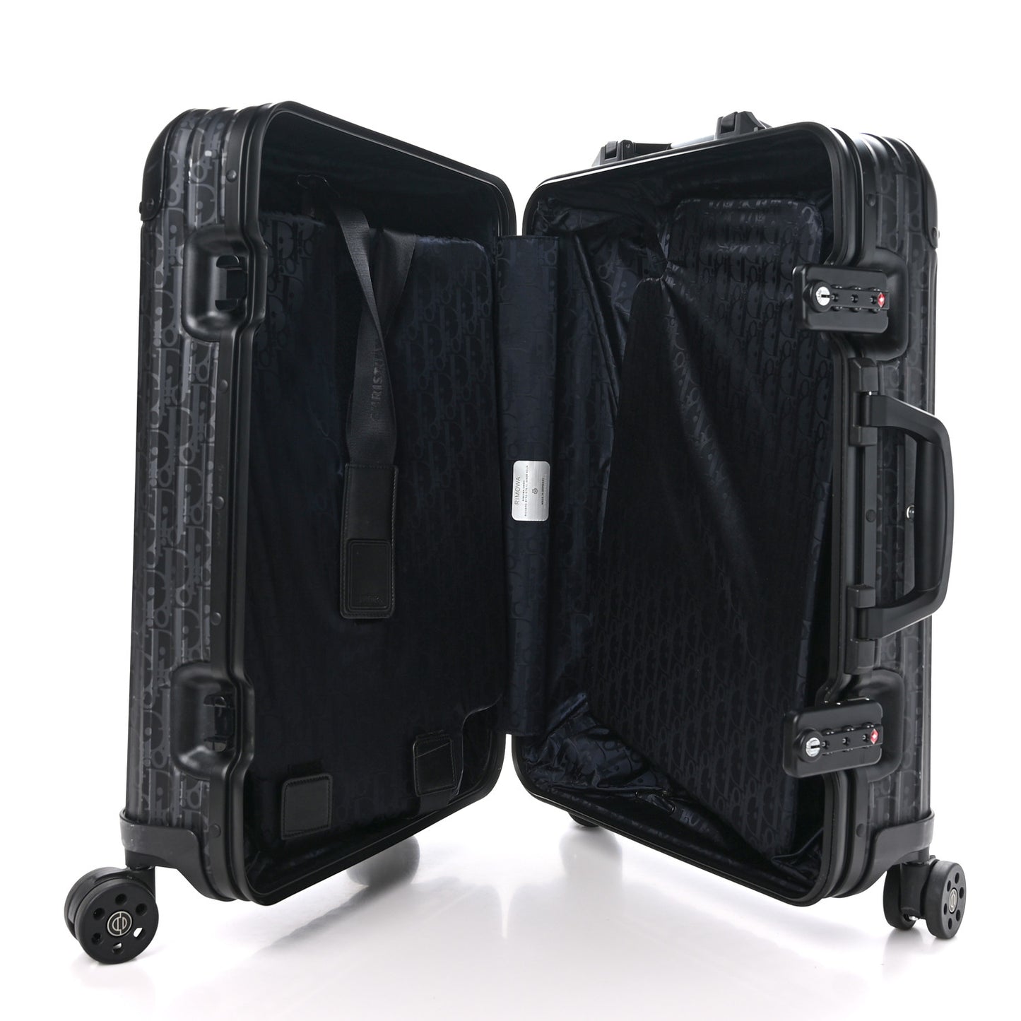X RIMOWA Aluminum Gradient Cabin Luggage Black