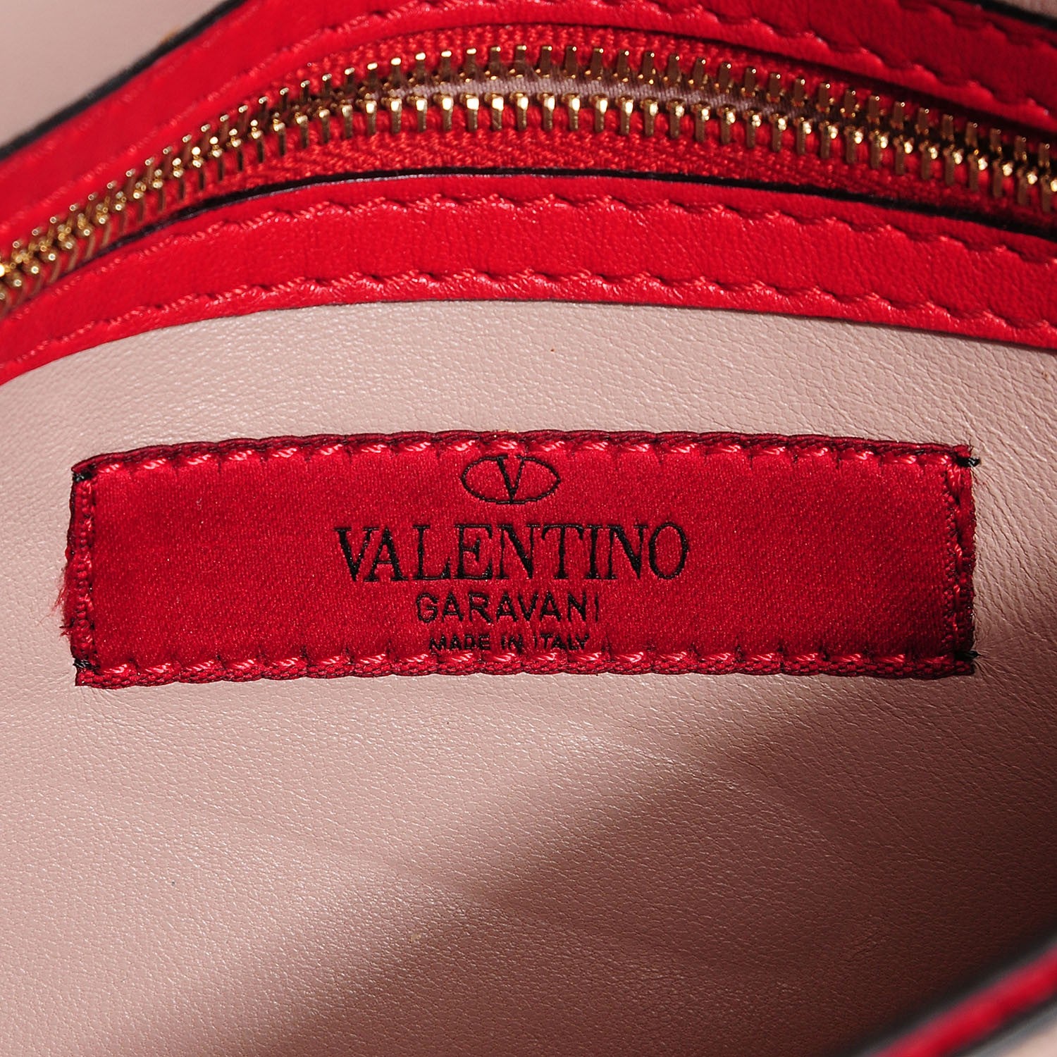 Valentino Garavani Nappa Rockstud Wristlet Clutch Rosso Valentino 6 of 7