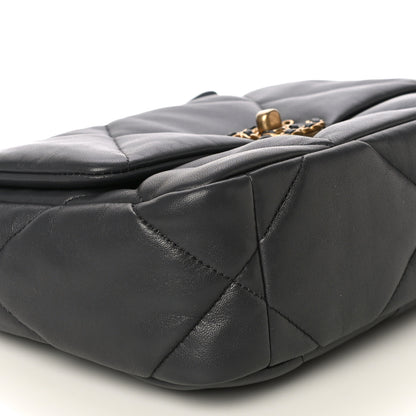 Chanel Lambskin Quilted Medium Chanel 19 Flap Dark Grey 9 of 11