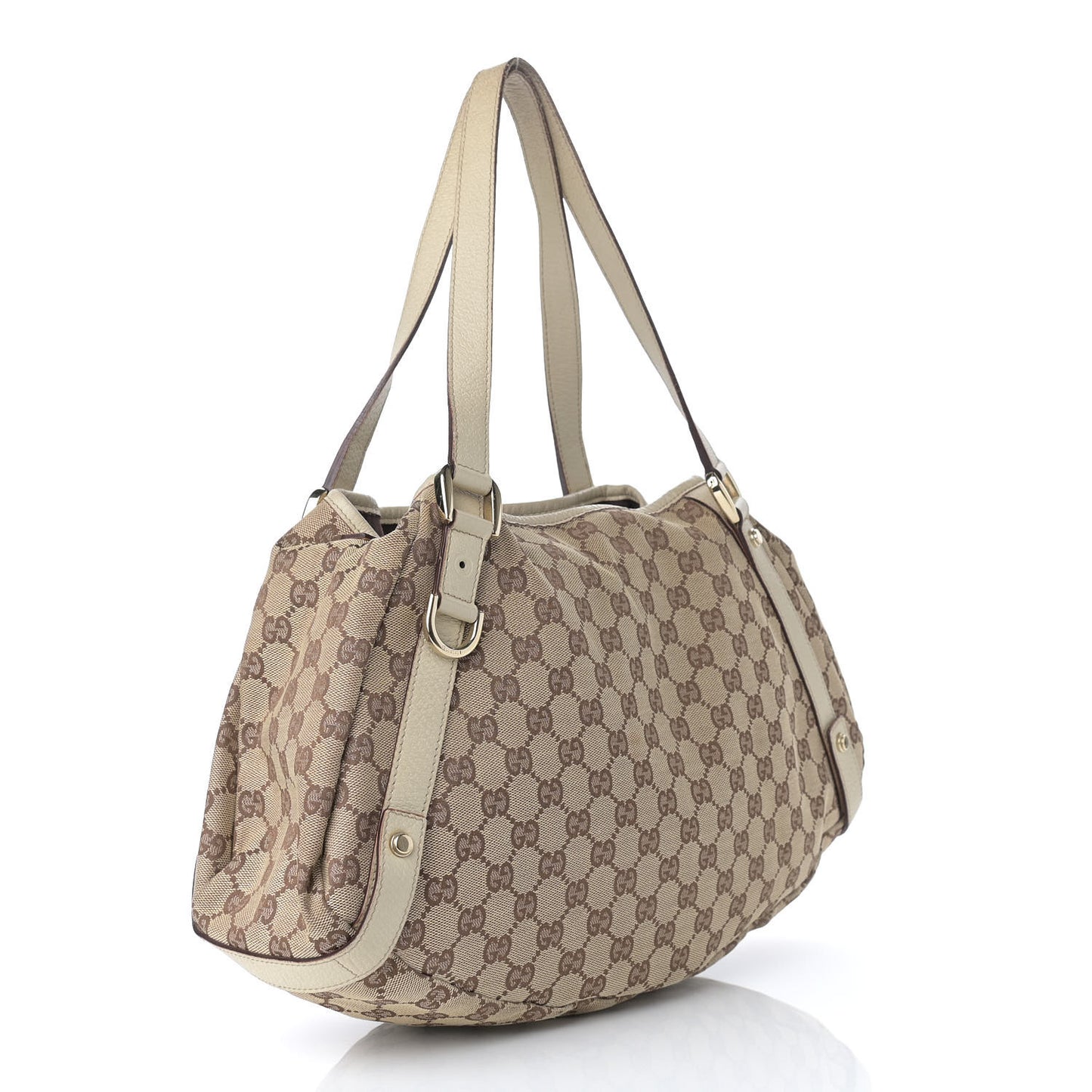 Monogram Medium Abbey Shoulder Bag Off White