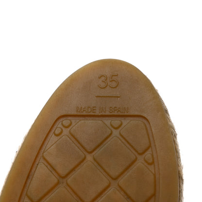 Chanel Calfskin Hair CC Espadrilles 35 Black 8 of 10
