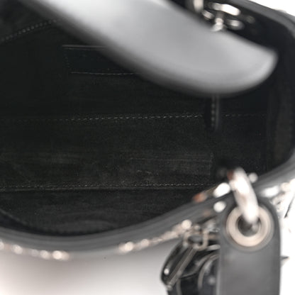 Christian Dior Lambskin Cannage Lucky Star Studded Mini Lady Dior Black Black 5 of 13