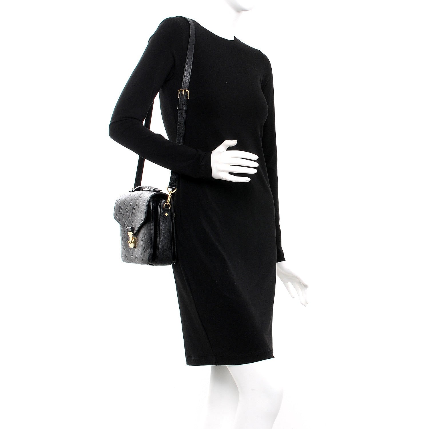 Louis Vuitton Empreinte Pochette Metis Black 2 of 9