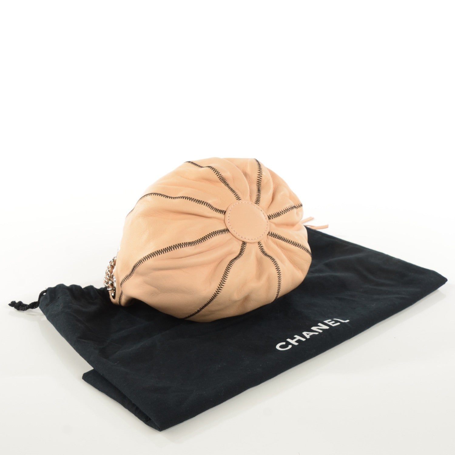 Chanel Lambskin Satin Reversible Mini Sac Cordon Light Pink 4 of 7