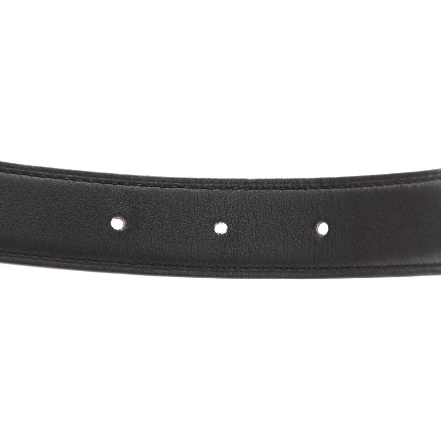 Epsom Swift Enamel 24mm Belt 90 Etoupe Gold Black