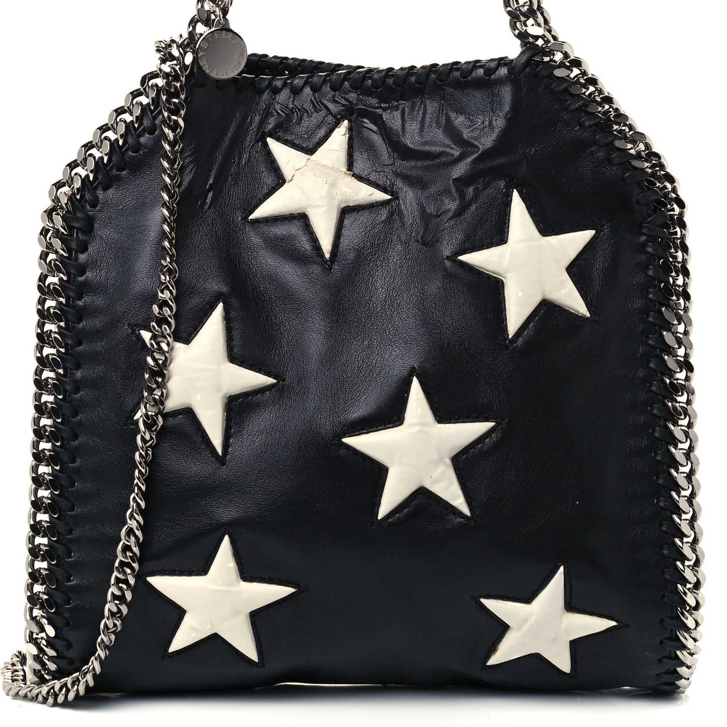 Alter Nappa Embossed Mini Star Falabella Tote Black