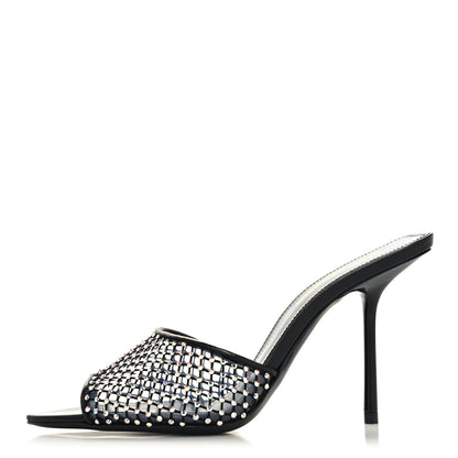 Saint Laurent Mesh Strass Giqua 95 Mule Sandals 36.5 Black 1 of 8