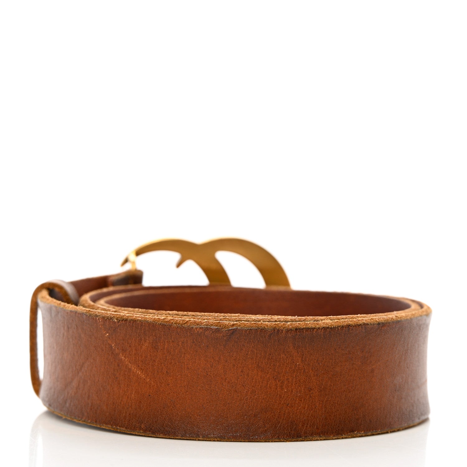 Gucci Faded Calfskin Double G 40mm Belt 80 32 Cuir 3 of 10