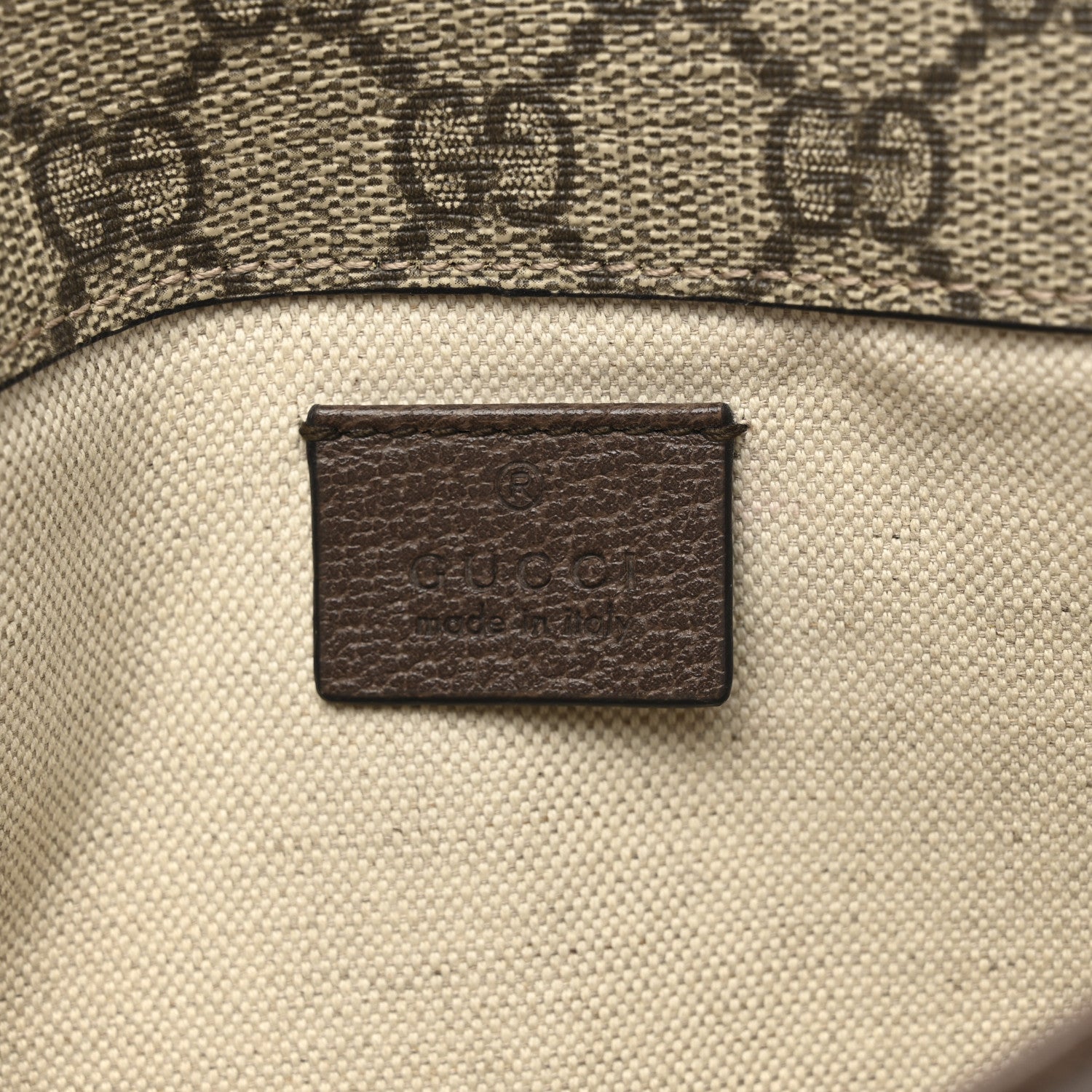 Gucci GG Supreme Monogram Neo Vintage Web Belt Bag Brown 6 of 13