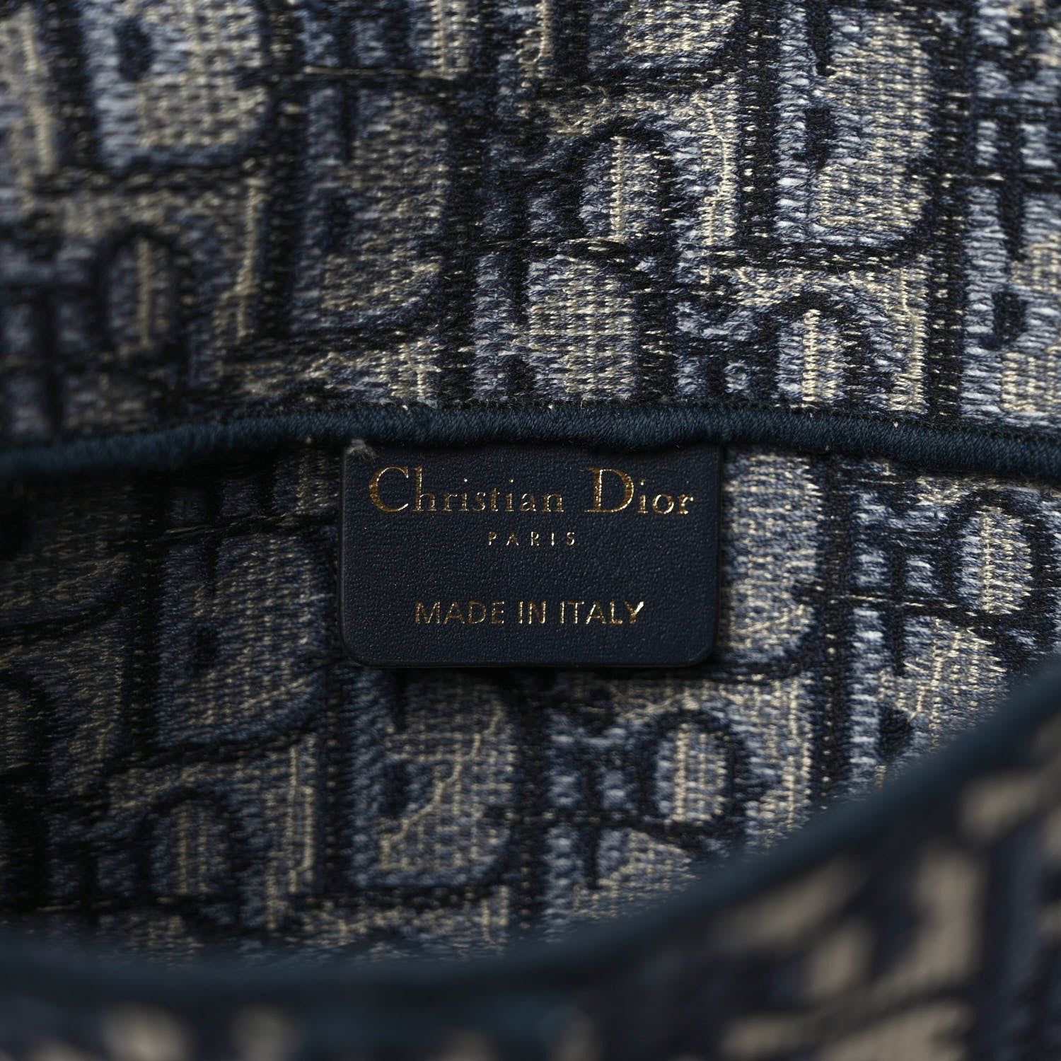 Christian Dior Oblique Slim Saddle Pouch Blue 6 of 11