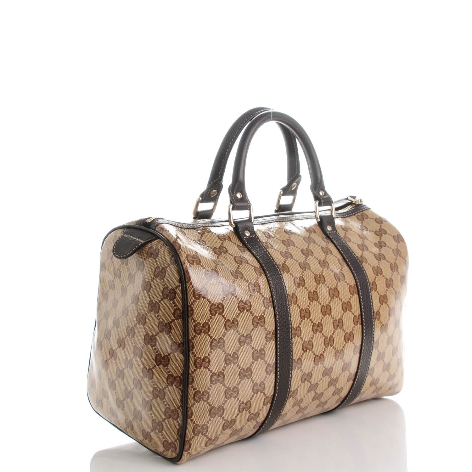 Gucci Crystal Monogram Medium Joy Boston Dark Brown 3 of 7