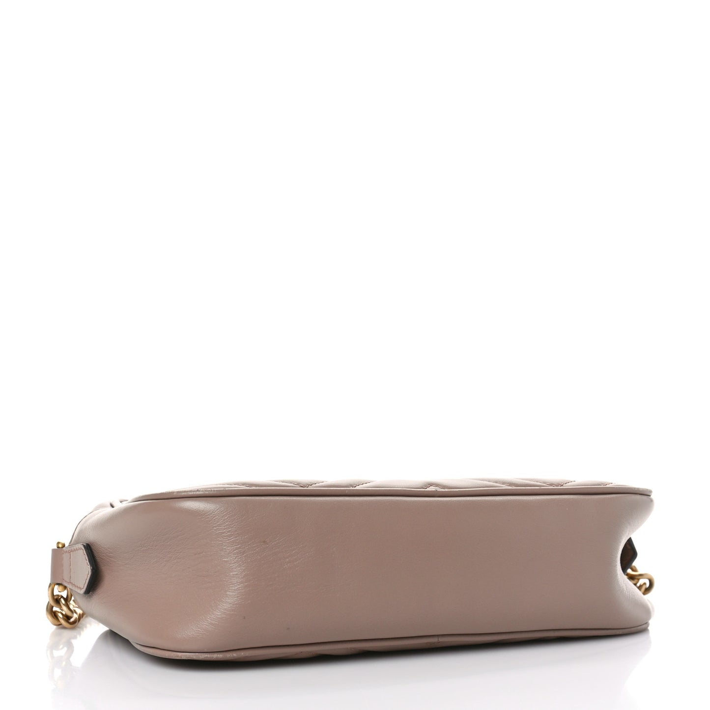 Calfskin Matelasse Small GG Marmont Chain Shoulder Bag Porcelain Rose