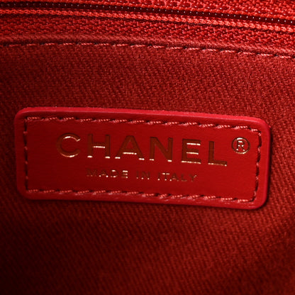 Chanel Caviar Chevron Quilted Small Coco Handle Flap Red 6 of 10